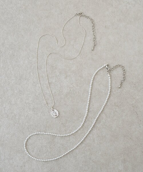 BEARDSLEY（ビアズリー）の「シンプル2WAYネックレス（ネックレス・レディース・シルバー・FREE）」の2枚目の写真