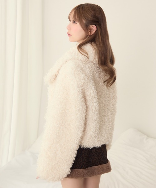 TITTY&CO.（ティティーアンドコー）の「プードルコート（その他アウター・レディース・ブラック/アイボリー/ベージュ/ブラウン・FREE）」の13枚目の写真