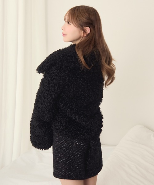 TITTY&CO.（ティティーアンドコー）の「プードルコート（その他アウター・レディース・ブラック/アイボリー/ベージュ/ブラウン・FREE）」の10枚目の写真