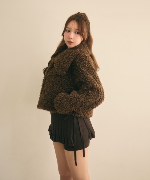 TITTY&CO.（ティティーアンドコー）の「プードルコート（その他アウター・レディース・ブラック/アイボリー/ベージュ/ブラウン・FREE）」の20枚目の写真