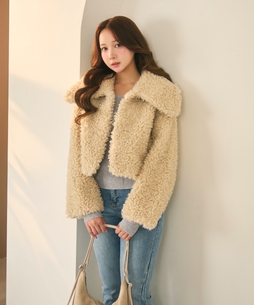 titty&Co. プードルコート　アイボリー TITTY&CO.（ティティーアンドコー）の「プードルコート（その他