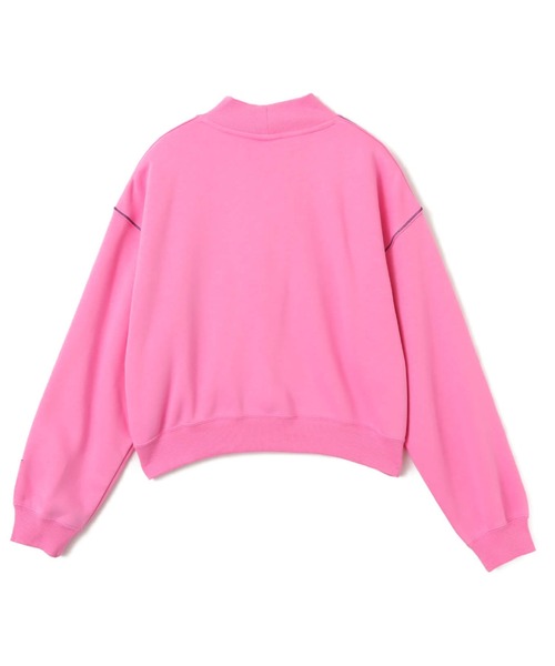 NIKE(ナイキ)の「NIKE AS W NSW PHNX FLC LOGO MOCK NE / ナイキ ウィメンズ NSW PHNX モック フリース L/S トップロゴ NE 【SP】(スウェット・レディース・ブラック/ピンク・S/M/L)」の7枚目の写真