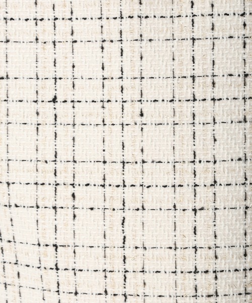 MISCH MASCH（ミッシュマッシュ）の「2025秋冬新作 ツイードチェックタイトスカート（スカート・レディース・ホワイト/ブラック・S/M）」の14枚目の写真