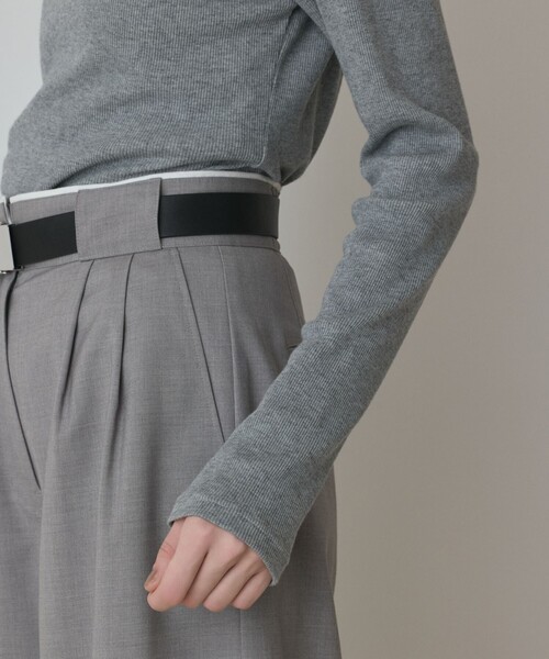 Diagram(ダイアグラム)の「ウールコットンテレコトップ(Tシャツ/カットソー・レディース・ブラウン/グレー/ブラック・36)」の18枚目の写真