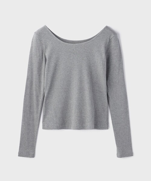 Diagram(ダイアグラム)の「ウールコットンテレコトップ(Tシャツ/カットソー・レディース・ブラウン/グレー/ブラック・36)」の21枚目の写真