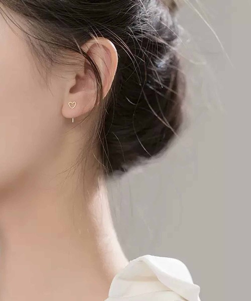 ALWAYS GOOD TIME(オルウェイズグッドタイム)の「【Silver925】金属アレルギー対応 モチーフヘッドピアス(ハート・ボール・Tバー)(ピアス(両耳用)・レディース・シルバー系その他/ゴールド/ゴールド系その他/ゴールド系その他2/シルバー/シルバー系その他2・FREE)」の8枚目の写真