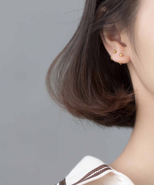 ALWAYS GOOD TIME(オルウェイズグッドタイム)の「【Silver925】金属アレルギー対応 モチーフヘッドピアス(ハート・ボール・Tバー)(ピアス(両耳用)・レディース・シルバー系その他/ゴールド/ゴールド系その他/ゴールド系その他2/シルバー/シルバー系その他2・FREE)」の22枚目の写真
