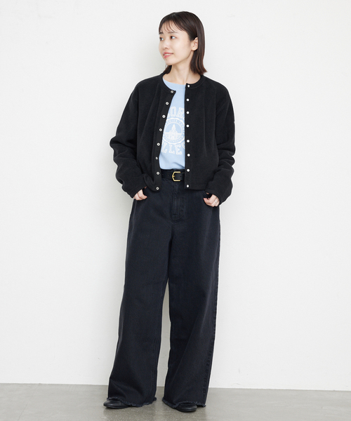 ORCIVAL（オーシバル）の「《追加》ORCIVAL/オーシバル フリースカーディガン #OR-C0378（カーディガン/ボレロ・レディース・チャコールグレー/キャメル/ブラック・FREE）」の18枚目の写真