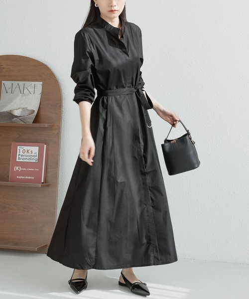 セール】ベルト付きシャツワンピース（ワンピース）｜MAISON DE