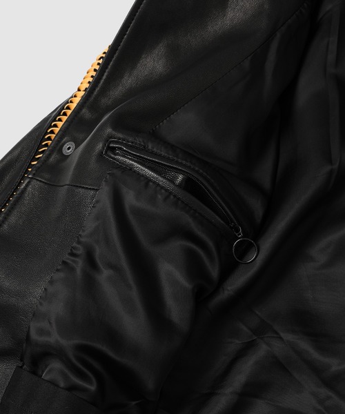 WhoWhat（フーワット）の「LEATHER SHARK COACH JACKET（その他アウター・メンズ・ブラック・L/M）」の6枚目の写真