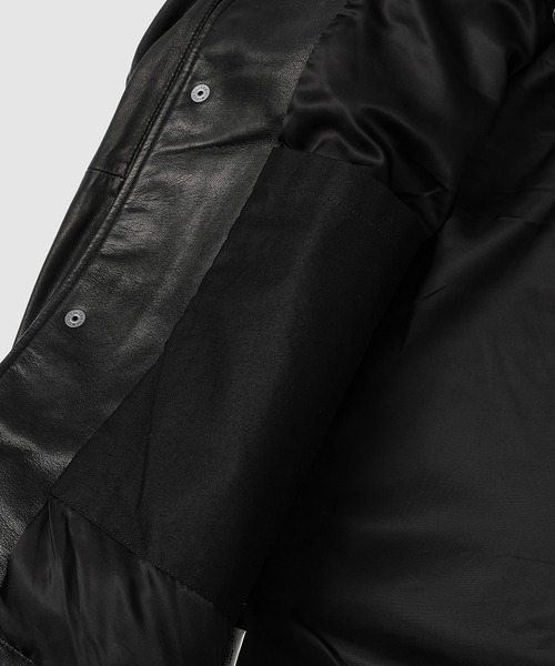 WhoWhat（フーワット）の「LEATHER SHARK COACH JACKET（その他アウター・メンズ・ブラック・L/M）」の7枚目の写真
