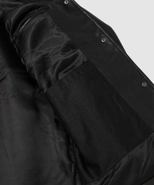 WhoWhat（フーワット）の「LEATHER SHARK COACH JACKET（その他アウター・メンズ・ブラック・L/M）」の9枚目の写真