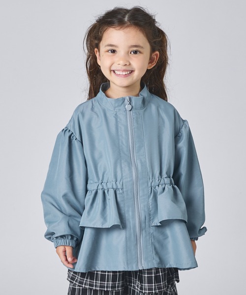 familiar ネイビー フリル付きアウター 80サイズ familiar ネイビー