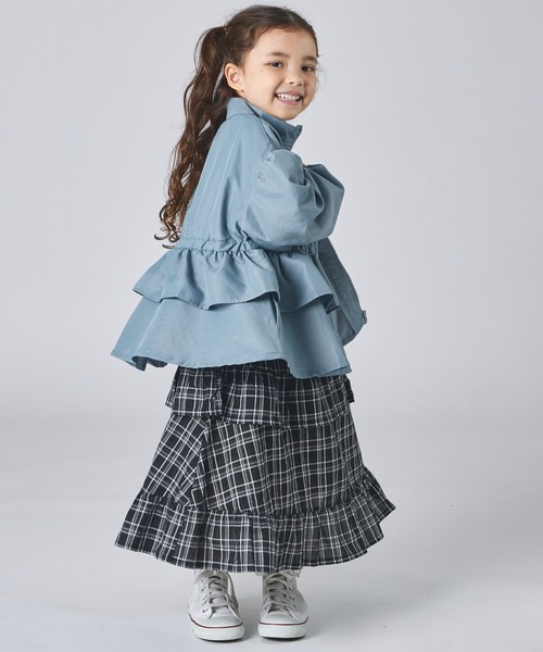 セール】ハートジップ フリル ウィンドブレーカー（ナイロンジャケット