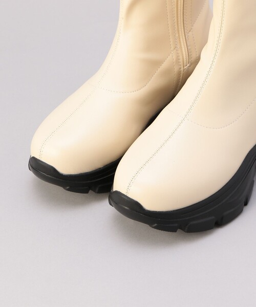 coen(コーエン)の「やわらかスニーカーブーツ(ブーツ・レディース・ブラック/オフホワイト・22.5cm/23.5cm/24.5cm)」の7枚目の写真