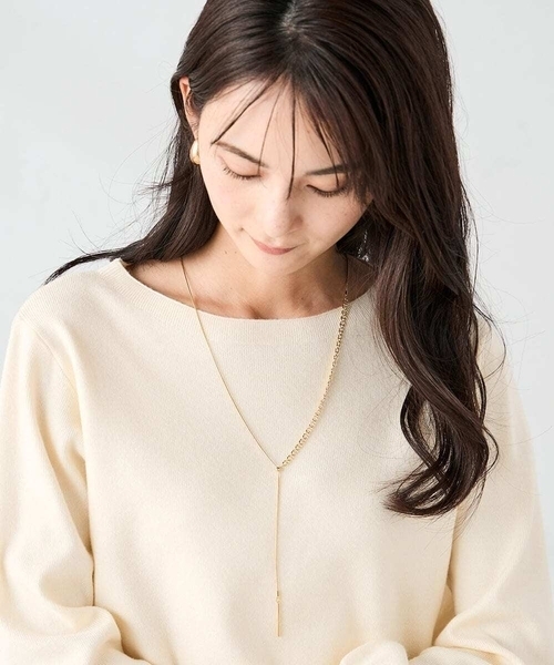 a.v.v（アーヴェヴェ）の「スライドチェーンネックレス（ネックレス・レディース・シルバー/ゴールド・38）」の4枚目の写真