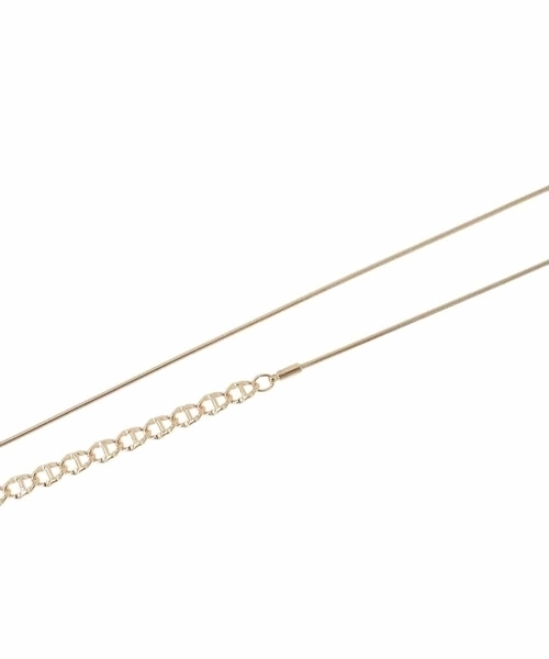 a.v.v（アーヴェヴェ）の「スライドチェーンネックレス（ネックレス・レディース・シルバー/ゴールド・38）」の12枚目の写真