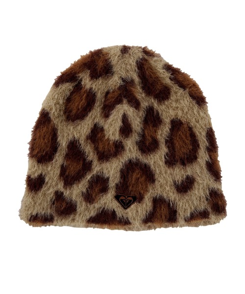 ROXY（ロキシー）の「FLUFFY BEANIE /ロキシーロゴワンポイントシャギーニット帽・ビーニー（ニットキャップ/ビーニー・レディース・ベージュ/ピンク/ホワイト/ブラック/グレー・FREE）」の4枚目の写真