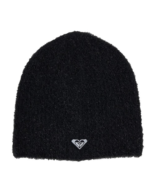 ROXY（ロキシー）の「FLUFFY BEANIE /ロキシーロゴワンポイントシャギーニット帽・ビーニー（ニットキャップ/ビーニー・レディース・ベージュ/ピンク/ホワイト/ブラック/グレー・FREE）」の9枚目の写真