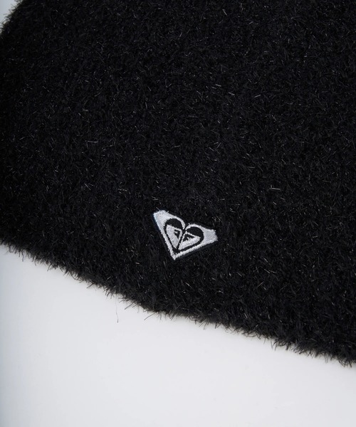 ROXY（ロキシー）の「FLUFFY BEANIE /ロキシーロゴワンポイントシャギーニット帽・ビーニー（ニットキャップ/ビーニー・レディース・ベージュ/ピンク/ホワイト/ブラック/グレー・FREE）」の11枚目の写真
