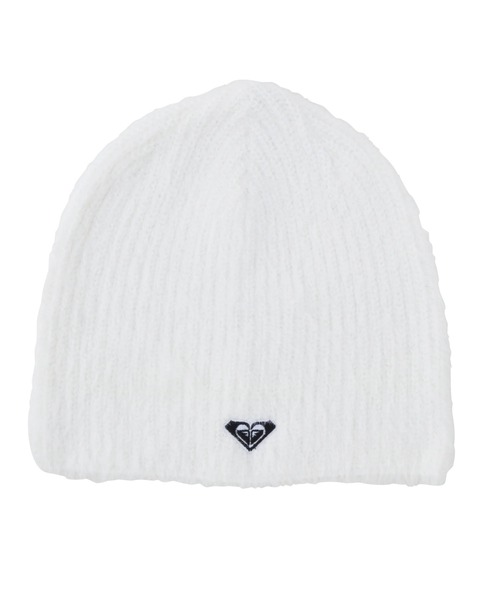 FLUFFY BEANIE /ロキシーロゴワンポイントシャギーニット帽・ビーニー