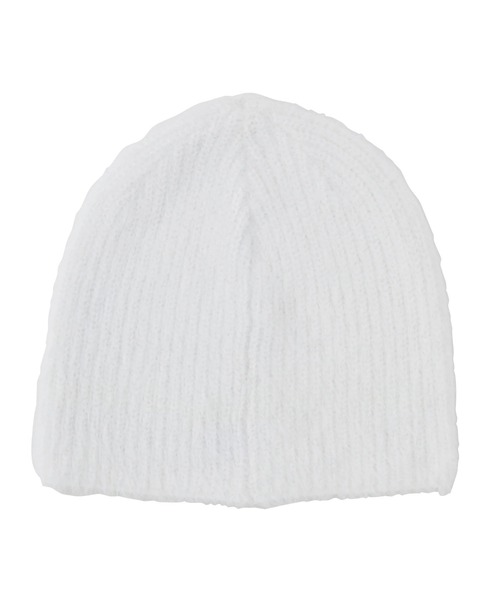 FLUFFY BEANIE /ロキシーロゴワンポイントシャギーニット帽・ビーニー