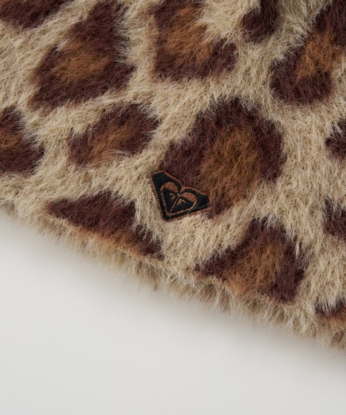 ROXY（ロキシー）の「FLUFFY BEANIE /ロキシーロゴワンポイントシャギーニット帽・ビーニー（ニットキャップ/ビーニー・レディース・ベージュ/ピンク/ホワイト/ブラック/グレー・FREE）」の16枚目の写真
