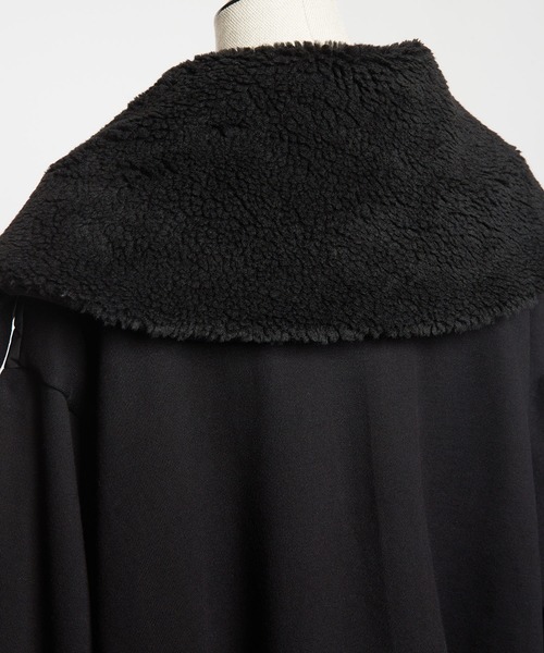 gomme（ゴム）の「アーミーキルト　ビッグカラージャケット（その他アウター・レディース・ブラック・MEDIUM）」の17枚目の写真