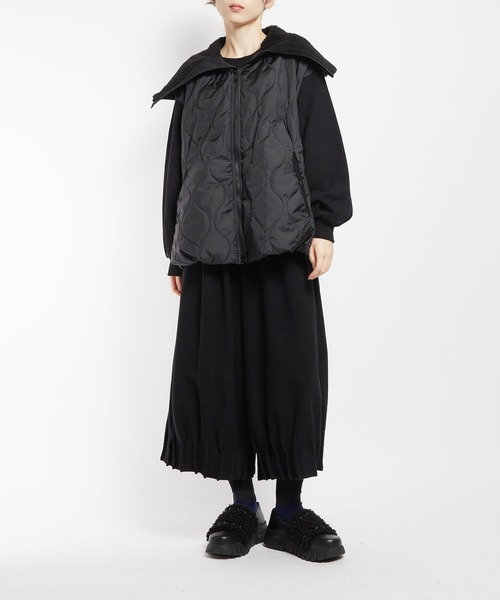 gomme（ゴム）の「アーミーキルト　ビッグカラージャケット（その他アウター・レディース・ブラック・MEDIUM）」の22枚目の写真