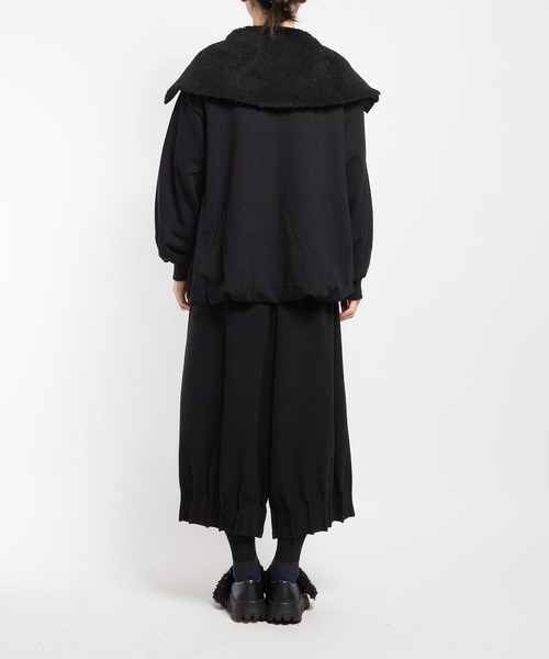 gomme（ゴム）の「アーミーキルト　ビッグカラージャケット（その他アウター・レディース・ブラック・MEDIUM）」の20枚目の写真