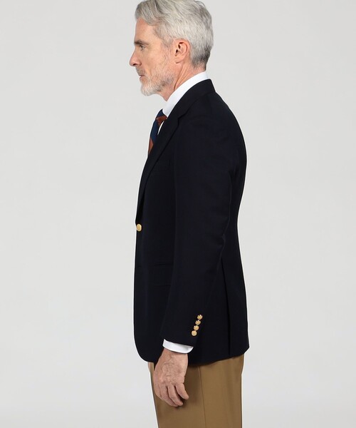 TOMORROWLAND （トゥモローランド）の「シルクウールモヘヤ シングルブレステッド2Bジャケット NOVARA（ダウンジャケット/コート・メンズ・ベージュ/ネイビー・50/48/46/44）」の5枚目の写真