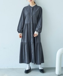 mil（ミル）の「コーデュロイ ティアードワンピース【588070】（ワンピース・レディース）」