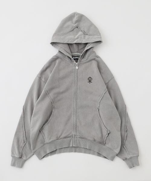 JOINT WORKS（ジョイントワークス）の「SUPPLIER / サプライヤー SWITCHING PIERCED ZIP HOODIE V2（パーカー・メンズ・ブラック・LARGE/MEDIUM）」の10枚目の写真