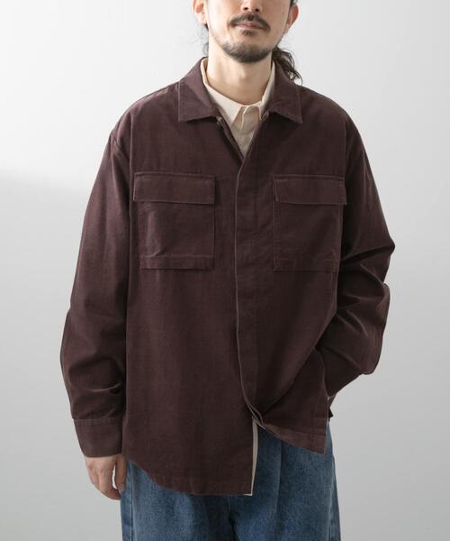 ITEMS URBANRESEARCH（アイテムズ アーバンリサーチ）の「Souplement Corduroy Jacket（ブルゾン・メンズ・ブラウン/ブラック/チャコールグレー・LARGE/MEDIUM）」の6枚目の写真