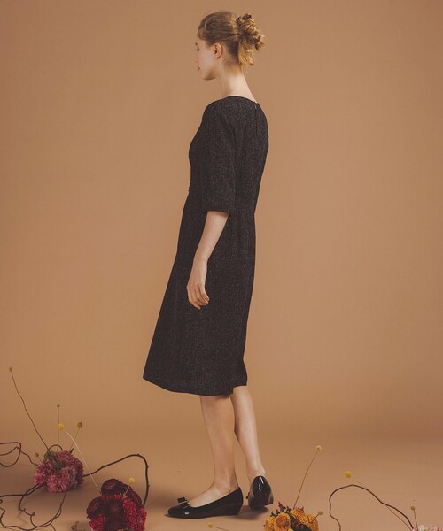 TOCCA(トッカ)の「MIST TWEED ドレス(ワンピース・レディース・ピンク系5/ブラック系5・0/2/4/6)」の18枚目の写真