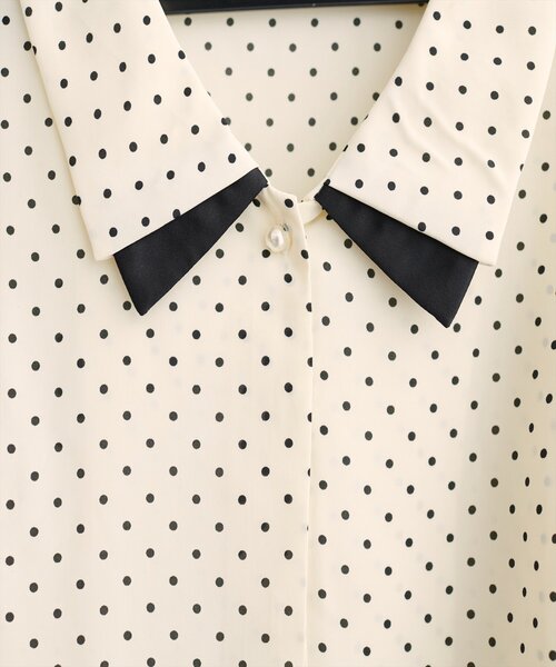 natural couture(ナチュラルクチュール)の「【WEB限定】〈osono〉重ね衿配色ブラウス(シャツ/ブラウス・レディース・その他2/その他1/ネイビー/モカ/チャコールグレー/オフホワイト・FREE)」の13枚目の写真