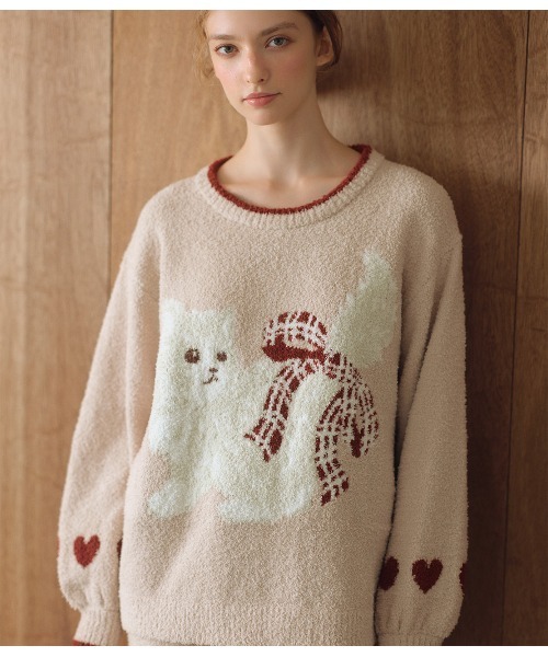 PEACH JOHN（ピーチジョン）の「キャットホイップリーパジャマ（ルームウェア/パジャマ・レディース・アイボリー/ピンク・ONE SIZE）」の13枚目の写真
