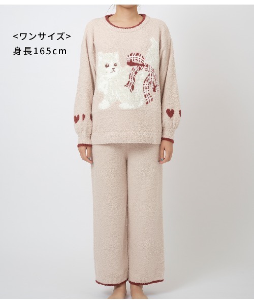 ピーチジョン　ホイップリーキャットパジャマ キャットホイップリーパジャマ(ワンサイズ ピンク): PEACH JOHN