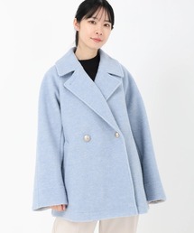 セール】【WEB限定】マシュマロスウェードノーカラーブルゾン≪手洗い