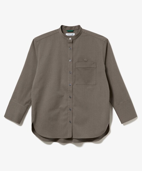 セール】ロングカフススタンドカラーシャツ（シャツ/ブラウス