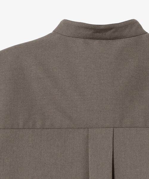 LACOSTE(ラコステ)の「ロングカフススタンドカラーシャツ(シャツ/ブラウス・レディース・ダークブラウン/オフホワイト・40/38/36/34)」の12枚目の写真