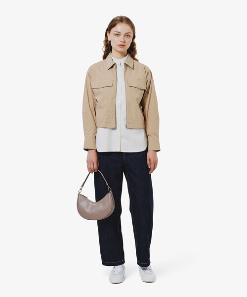 セール】ロングカフススタンドカラーシャツ（シャツ/ブラウス