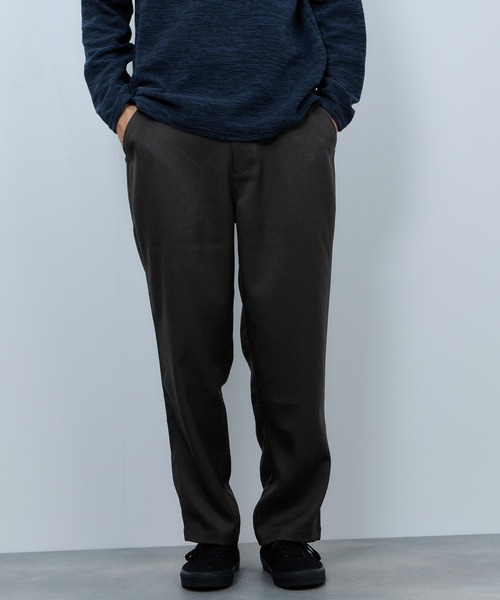 URBAN COLLECTION（アーバンコレクション）の「URBAN COLLECTION　ラクウールライクパンツ（その他パンツ・メンズ・チャコールグレー/ブラック・M/XL/L）」の2枚目の写真