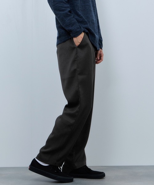 URBAN COLLECTION（アーバンコレクション）の「URBAN COLLECTION　ラクウールライクパンツ（その他パンツ・メンズ・チャコールグレー/ブラック・M/XL/L）」の3枚目の写真