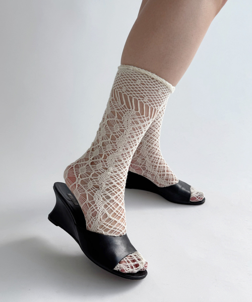 セール】【EUCHRONIA/ユークロニア】Stretch lace socks（ソックス