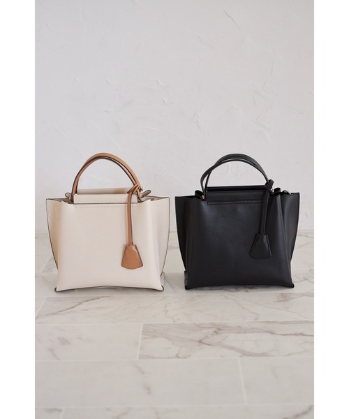 tocco closet（トッコ　クローゼット）の「２ＷＡＹショルダー＆キーチャーム付きバッグ（ショルダーバッグ・レディース・アイボリー/ブラック・M）」の10枚目の写真