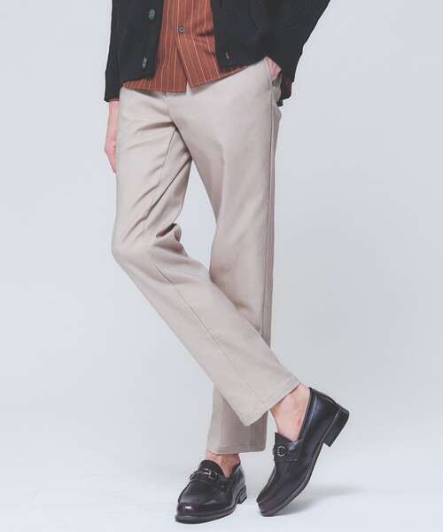 ABAHOUSE GRAY（アバハウスグレイ）の「【ハイパーストレッチ】ツイル柄 イージースラックス（スラックス・メンズ・チャコールグレー/ブラック/グレイッシュベージュ/ネイビー/ベージュ・44/46/48/50）」の3枚目の写真