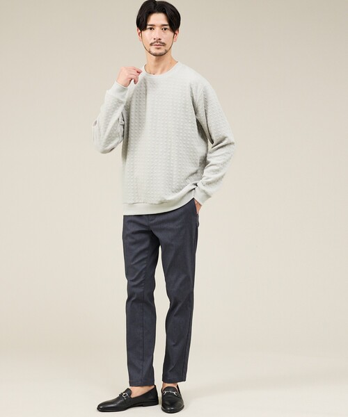 ABAHOUSE GRAY(アバハウスグレイ)の「【ハイパーストレッチ】ツイル柄 イージースラックス(スラックス・メンズ・チャコールグレー/ブラック/グレイッシュベージュ/ネイビー/ベージュ・44/46/48/50)」の11枚目の写真