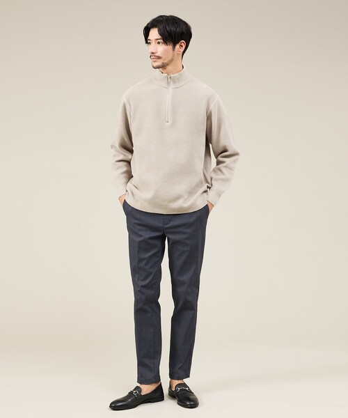 ABAHOUSE GRAY(アバハウスグレイ)の「【ハイパーストレッチ】ツイル柄 イージースラックス(スラックス・メンズ・チャコールグレー/ブラック/グレイッシュベージュ/ネイビー/ベージュ・44/46/48/50)」の13枚目の写真