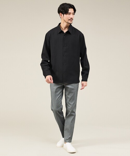 ABAHOUSE GRAY(アバハウスグレイ)の「【ハイパーストレッチ】ツイル柄 イージースラックス(スラックス・メンズ・チャコールグレー/ブラック/グレイッシュベージュ/ネイビー/ベージュ・44/46/48/50)」の16枚目の写真